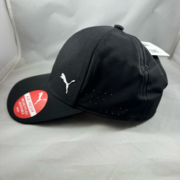 New Puma Mesh Performance Adjustable Cap - Black - Picture 7 of 11